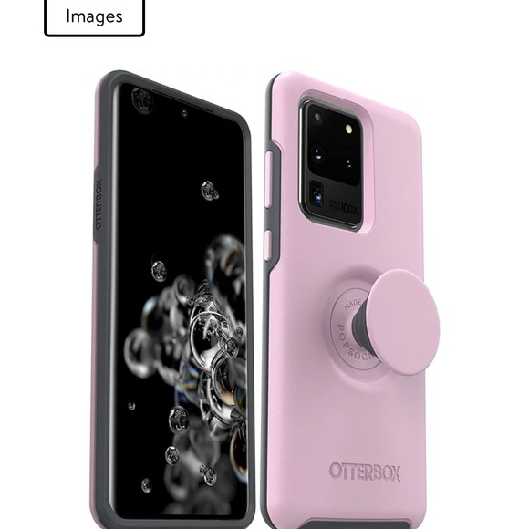 Galaxy S20 Ultra Otter + Pop Symmetry Series Case Mauveolous Pink - Picture 8 of 8